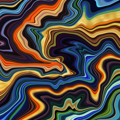 Abstract Marble Swirls Background - Fluid marbling effect with subtle gold veining accents