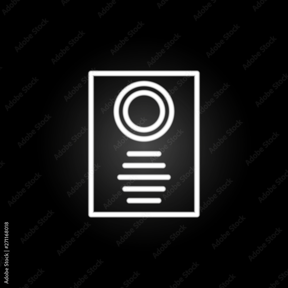 Aufkleber audio device, sound, speaker neon icon. elements of technology set. simple icon for websites, web de