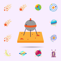 Space, capsule color icon. Universal set of Space for website design and development, app development
