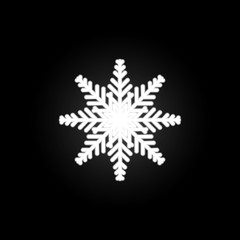 Snowflake, snow, winter neon icon. Elements of Snowflakes set. Simple icon for websites, web design, mobile app, info graphics