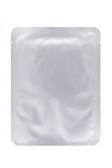 Blank template Packaging Foil wet wipes Pouch Medicine or for cosmetics. Food Packing Coffee.