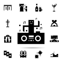 Karaoke, concert, dj icon. Universal set of karaoke for website design and development, app development