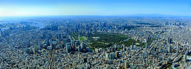 都市風景／神田周辺上空