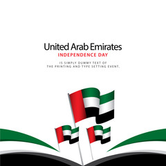 United Arab Emirates Independence Day Celebration Vector Template Design Illustration