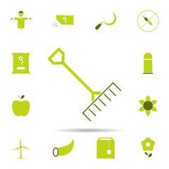 rake, garden, farm icon. Universal set of agriculture gardening for website design and development, app development