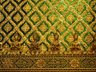 Mur doré - temple Bangkok