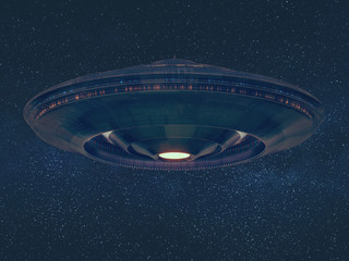 Unidentified Flying Object Space Clipping Path © ktsdesign