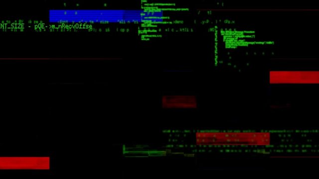 Program codes and colorful bars