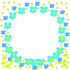 greeting card with summer pattern