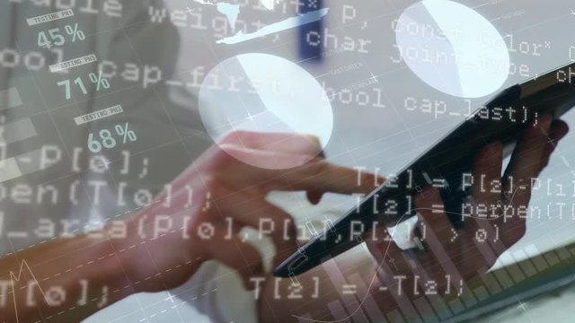 Woman using a digital tablet
