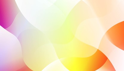 Abstract Wavy Background. For Futuristic Ad, Booklets. Vector Illustration with Color Gradient.