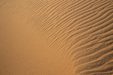 The Sahara Desert in Morocco with its patterns and dunes