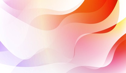 Geometric wave shape with Smooth Abstract Colorful Gradient Backgrounds. For Brochure, Banner, Wallpaper, Mobile Screen. Vector Illustration.