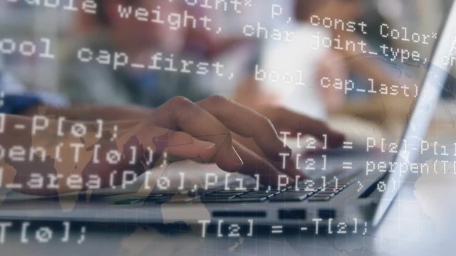 Woman using a laptop