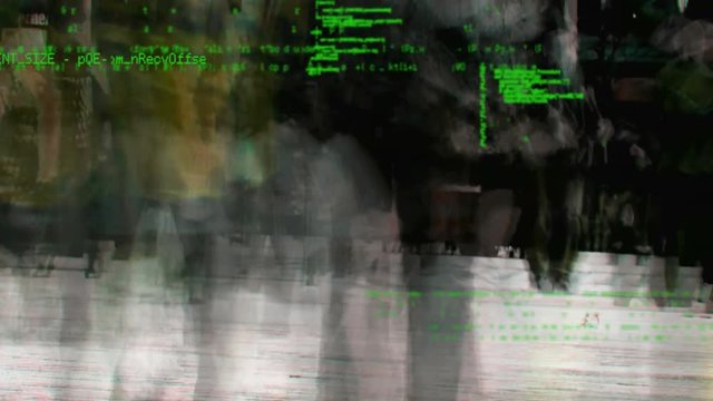 Program codes and a busy street