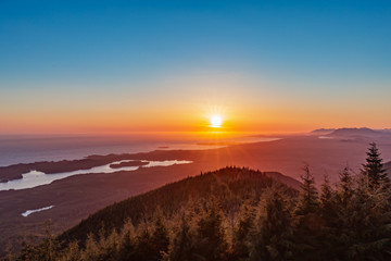 Sunset over Ucluelet 