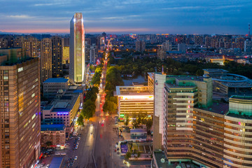 Night of Shijiazhuang City, Hebei, China