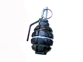  photo of a grenade isolated on a white background