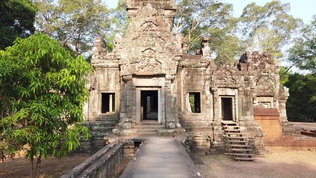 a small Hindu temple of Chau SAI Tevoda, located in the temple complex of Angkor Wat, Cambodia. 