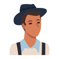 man avatar cartoon character