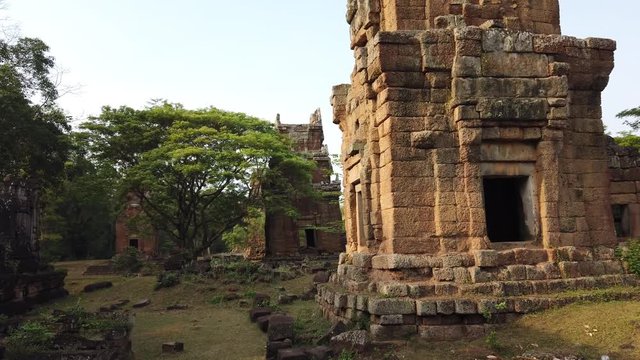 Suor Prat towers,Angkor Wat temple , Angkor archaeological Park, Siem reap, Cambodia.