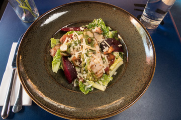 A Caesar salad