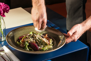 A Caesar salad