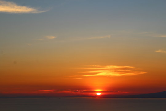 sunset at sea © Raphael