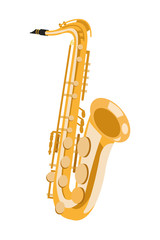 Naklejka premium saxophone icon cartoon