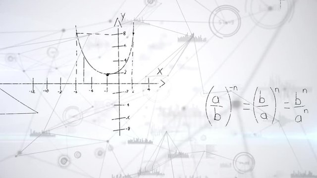 Mathematical equations and asymmetrical lines