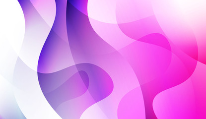 Colored Illustration In Wave Style With Gradient. For Your Design Wallpaper, Presentation, Banner, Flyer, Cover Page, Landing Page. Colorful Vector Illustration.