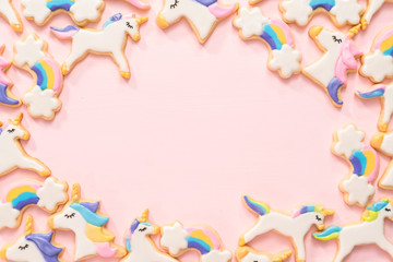 Unicorn sugar cookies