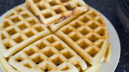 Making waffles