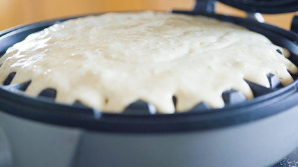 Making waffles