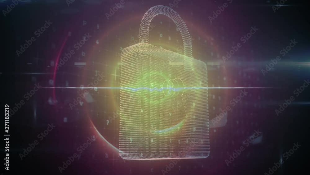 Poster digital lock and binary codes