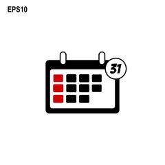 Simple vector design icon calendar