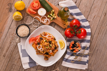 Gyros rice dish. 
