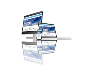 website on computer laptop tablet phone