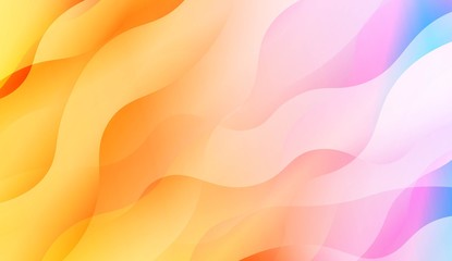 Wavy Background. Soft Color Gradient Background. For Greeting Card, Flyer, Invitation. Vector Illustration.