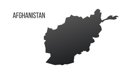 Obraz premium Afghanistan map icon. Vector illustration isolated on white background.