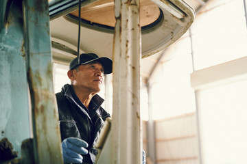 Farmer operating machine