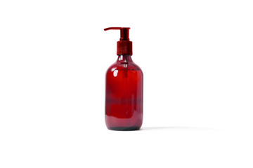 Cosmetic Bottle on white background. Mock up.