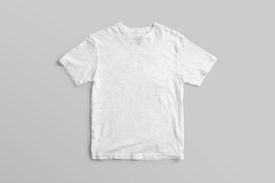 White T Shirt Mock Up. High Resolution