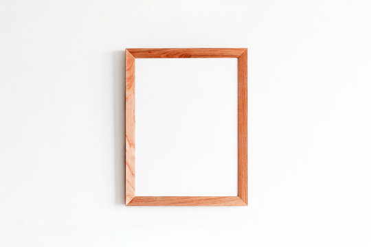 Wooden Picture Frame,thin Frame with empty space for decorative uses. high resolution photo.