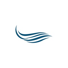 Fototapeta na wymiar Water wave logo illustration