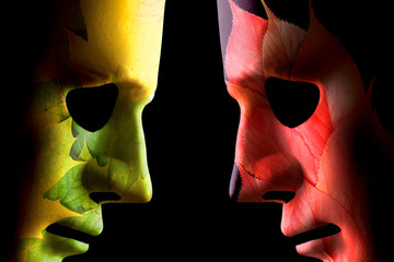 Autumn and summer head to head concept