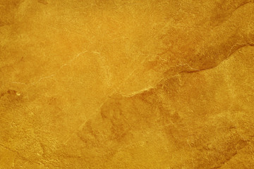 Obraz na płótnie Canvas golden color cement concrete wall texture background, detail of rough stucco and old grunge abstract for design art work.