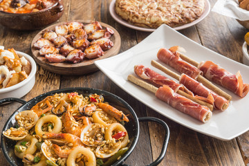 Spanish food plates