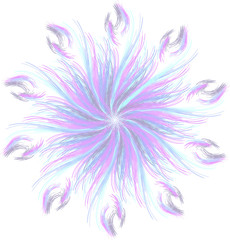 abstract flower pastel round mandala
