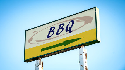 Street Sign to BBQ